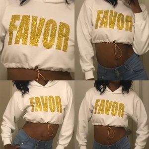 Crop top hoodie
